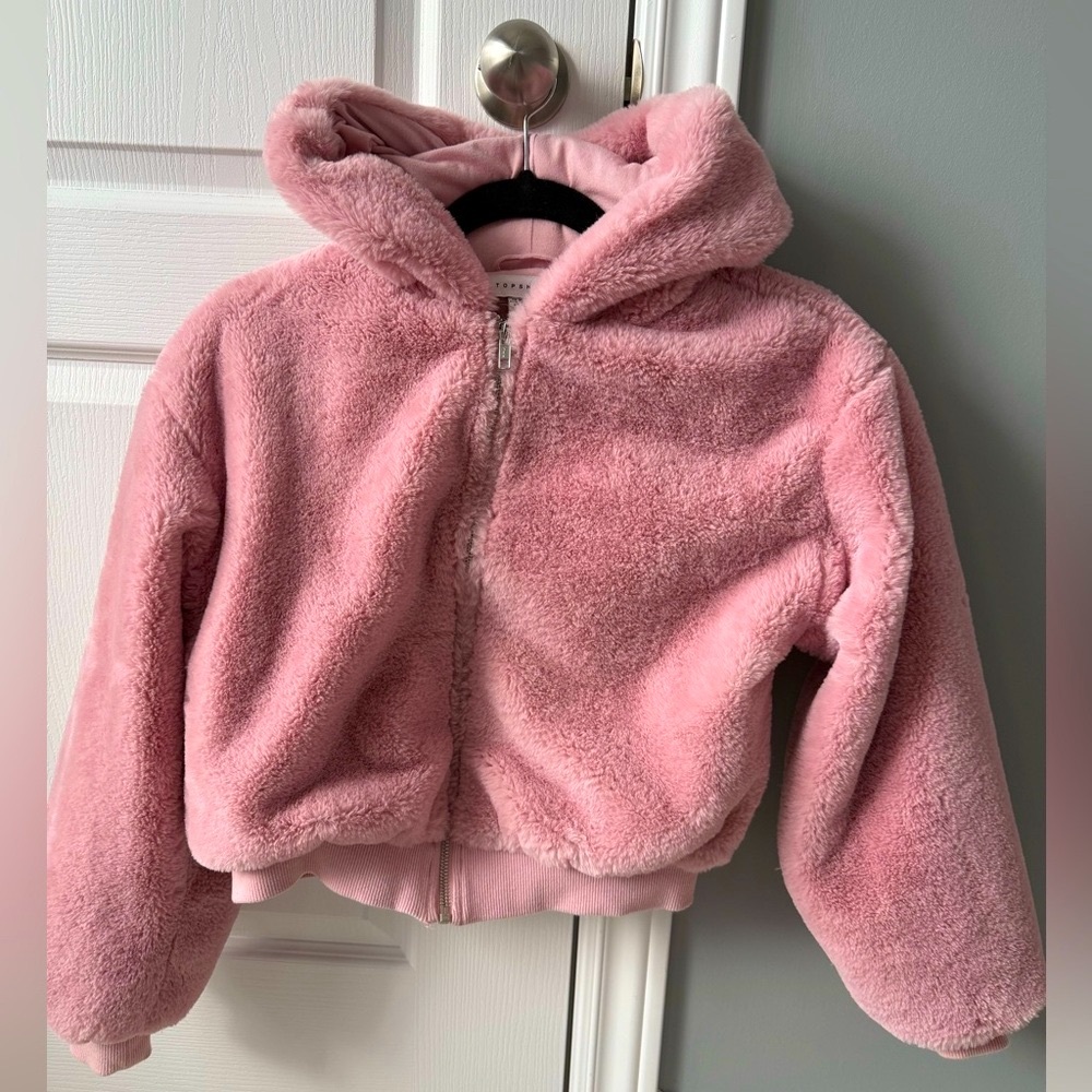 Topshop Blush Pink Zip Up (Sweater) XS/S